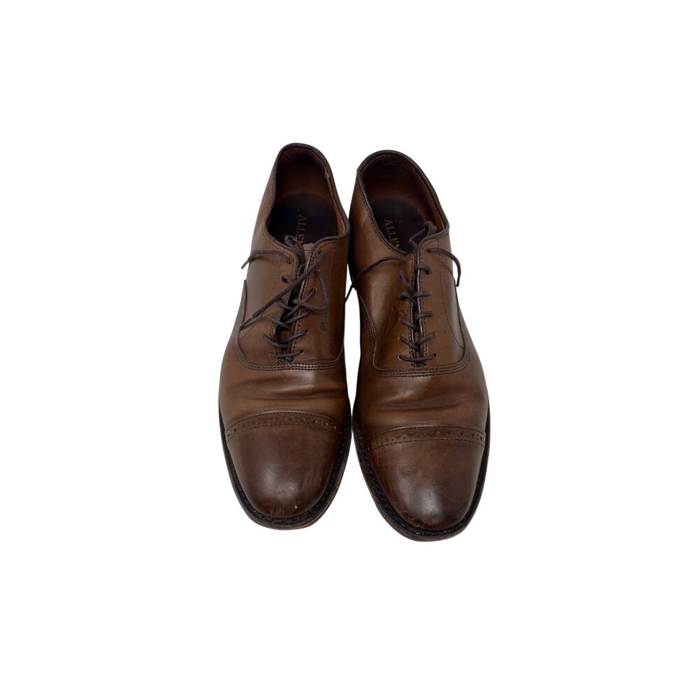 Allen Edmonds Park Avenue Cap-toe Oxford Brown leather Dress Shoe 10